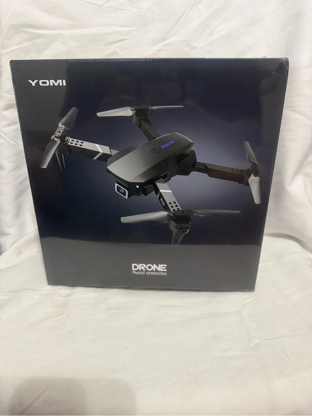 Black Foldable Camera Drone with Obstacle Avoidance and HD Imaging